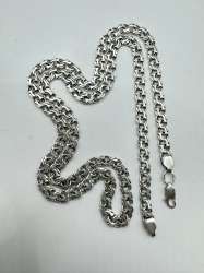 Vintage Beautiful  Jewelry Chain, 925 Sterling Silver, Signed  23.02g