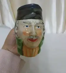 Mini Cup Porcelain/Ceramic Face Mug Faces Vintage multi -color Man Cups Decor