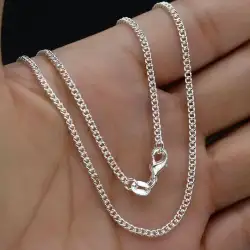 amazing 925 sterling silver Long women's chain 66 cm, weight 1.5 fashion jewelry