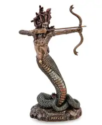Medusa Gorgon Statue Figure Polystone Bronze Home Decor Gift Made in Italy