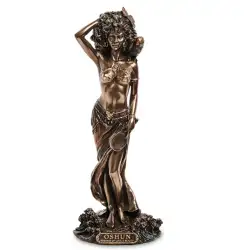 Oshun Goddess of Beauty Statue Figure Polystone Bronze Home Decor Gift Italy
