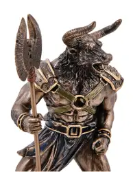 Minotaur Statue Figure Polystone Bronze Home Decor Gift Made in Italy