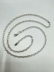 Vintage Beautiful  Jewelry Chain, 925 Sterling Silver, Signed  9.19g