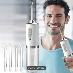 Water Dental Flosser Pick for Teeth 4 Modes Cordless Portable USB Cordless