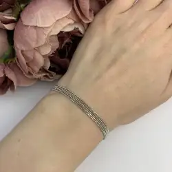 weight 4.65  nice 925 Silver  bracelet without stones 17-20 cm women jewelry