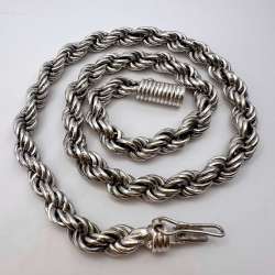 Massive Vintage Sterling Silver 925 Women's Men's Jewelry Chain Necklace 86.6 gr