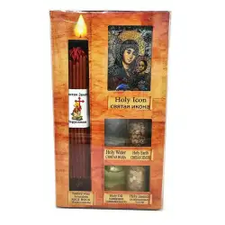 Holy Land Set Blessed Olive Oil Jordan River Water Incense Jerusalem Soil Israel