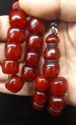 Antique Faturan Korba Ottoman Cherry Rosary, Weight 97 Grams