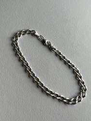 Vintage Sterling Silver 925 Men's Women's Jewelry Chain Bracelet 8 gr