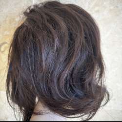 Natural Human Hair wig for Kids with Tape from Inside soft and smooth Human Hair