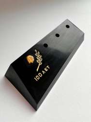 Vintage USSR Black Bakelite Desk Holder for Pens Propaganda Lenin