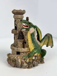 Vintage Collectible Figure Statue Mystic Gragon Resin 11 cm