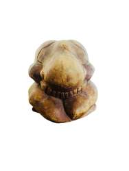 Vintage Hand Carved Wood Wooden Carving Statue of the Weeping Buddha, 10 cm high
