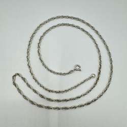 Vintage Beautiful  Jewelry Chain, 875 Sterling Silver, Signed  6,60g