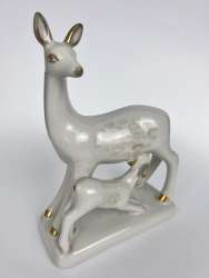 Polonne Vintage Soviet Porcelain Figure Statue Deer Ukraine Marked 16 cm