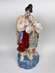1970 Polonne Huge Vintage Soviet Porcelain Statue Figure MAY NIGHT Ukraine 10.6