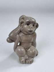 Vintage Soviet Miniature Porcelain Figure Statue Monkey Made in Ukraine 2.7
