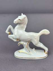 Wagner & Apel Vintage Porcelain Miniature Figure Statue Horse Made in Germany