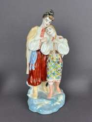 1975 Polonne Huge Vintage Soviet Porcelain Statue Figure MAY NIGHT Ukraine 10.6