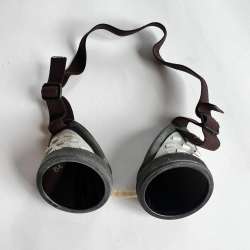 Rare Vintage Soviet USSR Welding Safety Round Protective Glasses in Box