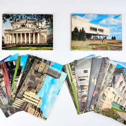 1987 Vintage USSR Set of Postcards of city Moscow and city Ulyanovsk Collectible
