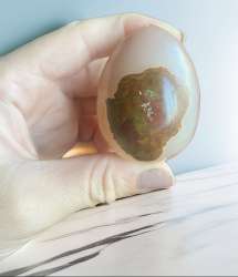130g Geode Agate ! NATURAL Druzy Agate Geode Egg CRYSTAL Stone QUARTZ Healing