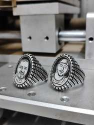 Y photos in sterling silver ring 925as u choices any size