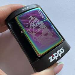 Zippo Men's Pocket Lighter Ship in Box Made in USA