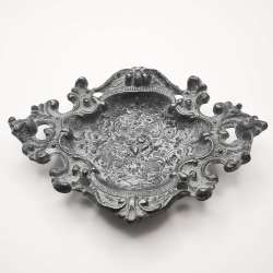 USSR 60s Cast Iron Ashtray Vintage Handmade 381g