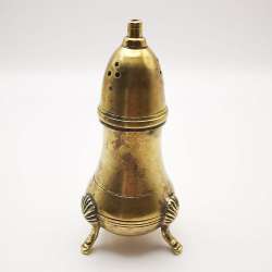 Graceful Vintage Handmade Pepper Pot in Bronze 73g