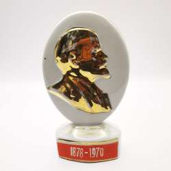 USSR 60s Vintage Plaque Handmade Porcelain 