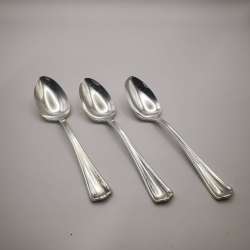 Vintage Table Spoon Set Signed Nickel Silver 42g