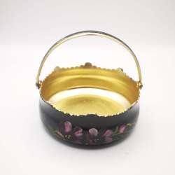 USSR 60s Vintage Rare Handmade Candy Bowl, Aluminium, Enamel 56g