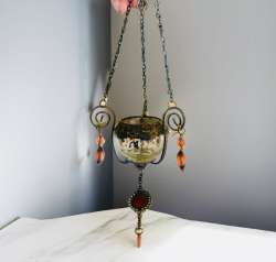 Antique candle holder lantern