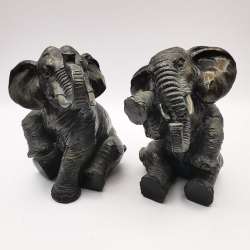 1980s Vintage Very Beautiful Handmade Elephant Statue 385g