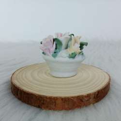 A small piece of vintage porcelain vase for home decor#P26