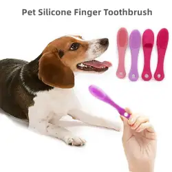 Cats Dogs Silicone Finger Toothbrushes Pet Finger Toothbrush Clean Tartar Care