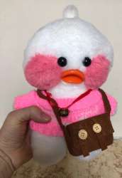 Soft Duck Toys Suitable For Children Pink And White Sponge