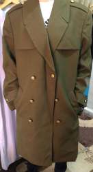 Vintage 65% Wool And 35% Polyester Army Jacket Brown England SYKES & EAST