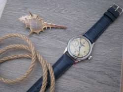 Molnija Russian Steel 43mm Caliber 3602 Soviet 18 Jewels Mens Wrist Watch