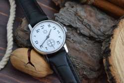 raketa Shturmanskie Aviator USSR Retro Steel Soviet Leather Strap vintage watch