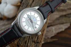 antique raketa Shturmanskie Aviator Retro Soviet wristwatch White Dial steelcase