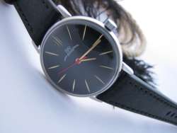 Luch 2209 Caliber USSR 34mm Soviet Black Dial 23 Jewels Steel Case Men's Watch