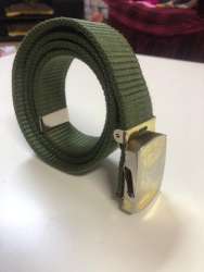 Men's Military Canvas Belts Green Regular Jeans Size 42