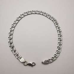 Delicate 875 Sterling Silver Chain Bracelet for Women 7,5 g