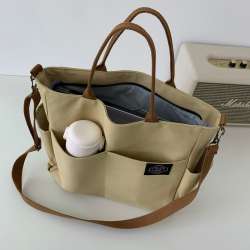 Women's Retro Large Size Bags Cotton Canvas Shoulder Bag Fashion Crossbody Handb