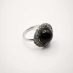 Vintage Beautiful 925 Sterling Silver Jewelry Ring, Stone, Cubic Zirconia 3 g