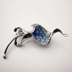 Very Pretty Ladies Brooch,Premium Factory Made,Glass,Mix Metal 12,3 g