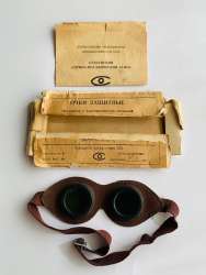 1960 Vintage Soviet USSR Welding Motorcycle Aviator Safety Sunglasses