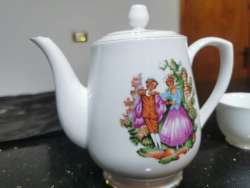 A Set Of A Teapot And Its Accessories, 11 Pieces, Very Beautiful, Antique